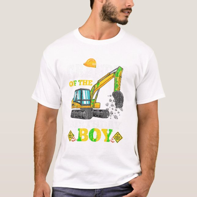 T-shirt Grand-père du garçon d'anniversaire (Devant)