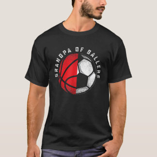 T-shirt Grand-père du joueur de basket-ball Grand-fils de 