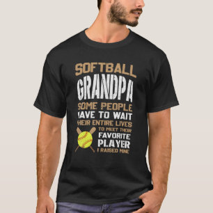 T-shirt Grand-Père Du Softball Certaines Personnes Doivent