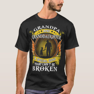 T-shirt Grand-père et grand-fille lien spécial qui ne peut