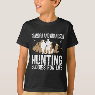 T-shirt Grand-Père Et Grand-Fils De Chasse