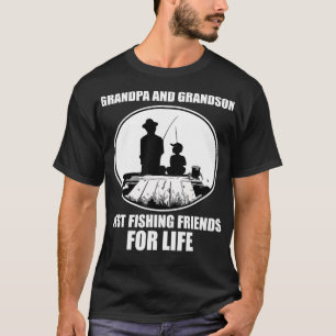 T-shirt Grand-père et grand-fils meilleurs amis de pêche p