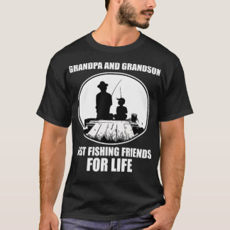 T-shirt Grand-père et grand-fils meilleurs amis de pêche p