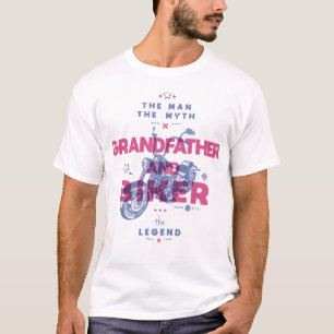 T-shirt Grand-père et moker l'homme le mythe la légende