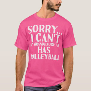 T-shirt Grand-Père Grand-Mère Ma Petite-Fille A Du Volley