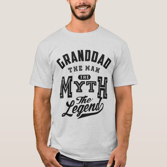 T-shirt Grand-Père Les Cadeaux De La Légende (Devant)