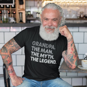 T-shirt Grand-Père L'Homme Le Mythe La Légende