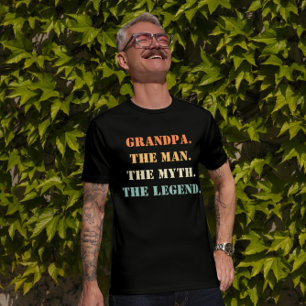 T-shirt Grand-Père L'Homme Le Mythe La Légende Fête des pè
