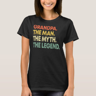 T-shirt Grand-père L'Homme Le Mythe La Légende Fête des pè