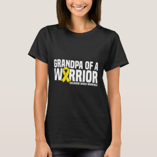 T-shirt Grand-père masculin d'un Ruban guerrier Cancer de 