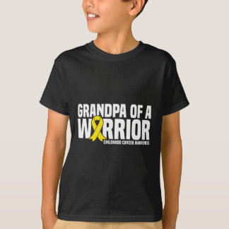 T-shirt Grand-père masculin d'un Ruban guerrier Cancer de 