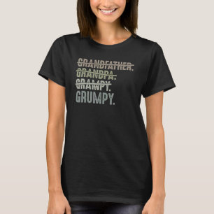 T-shirt Grand-Père Mens Grandpa Grampy Grampy Grumpy Pères