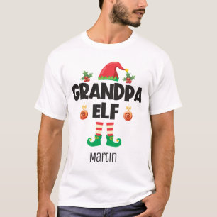 T-shirt Grand-père onze family matching christmas