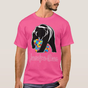T-shirt Grand-père ours Sensibilisation à l'autisme Autism
