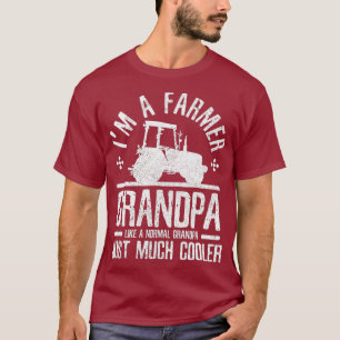 T-shirt Grand-père paysan Mens - Amusant grand-père agrico