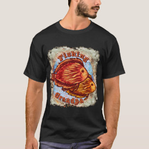 T-shirt Grand-père pêcheur