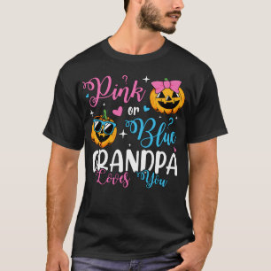 T-shirt Grand-Père Rose Ou Bleu Vous Aime Citrouille Bébé 
