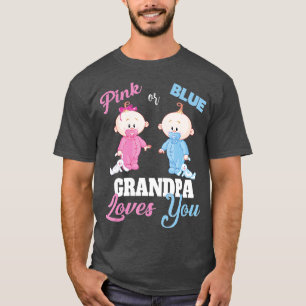 T-shirt Grand-père rose ou bleu vous aimeRévélation de gen