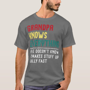 T-shirt Grand-père savent tout cadeau de Fête des pères po