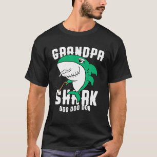 T-shirt Grand-père Shark Funny Grand-père Père Day Cadeau
