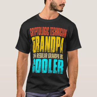 T-shirt Grand-Père Technicien Cryptologique Comme Un Grand