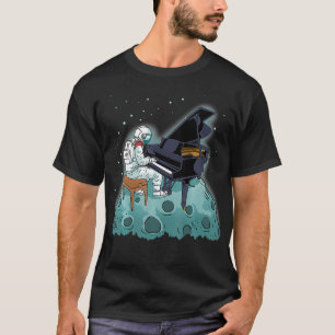 T-shirt Grand Piano Kids Pianiste Cadeau Astronaut Musique