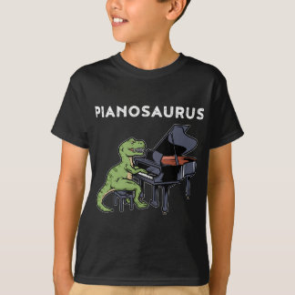 T-shirt Grand Piano Pianiste Cadeau Dinosaure Musique Pian