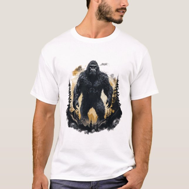T-shirt Grand Pied Dans La Forêt (Devant)