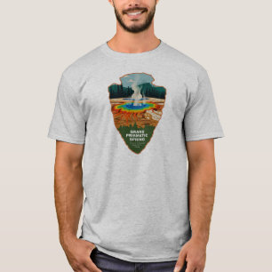 T-shirt Grand Prismatic Spring Yellowstone Arrowhead