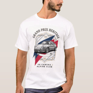 T-shirt Grand Prix Héritage Porsche Vintage Gravé