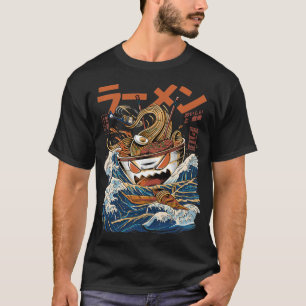 T-shirt Grand Ramen Kanagawa Japonais Nourriture Kaiju Kaw