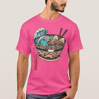 T-shirt Grand Ramen Vague Kanji Japonais Mais Premier Rame