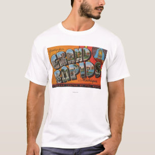 T-shirt Grand Rapids, Michigan - grandes scènes de lettre