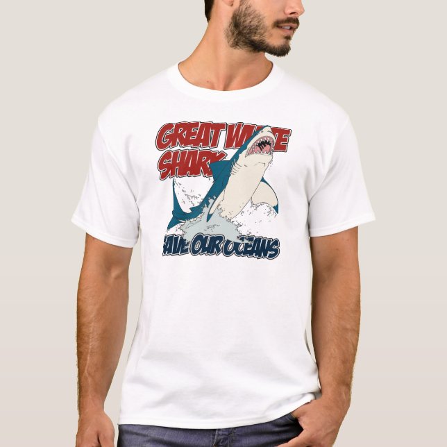 T-shirt Grand requin blanc (Devant)