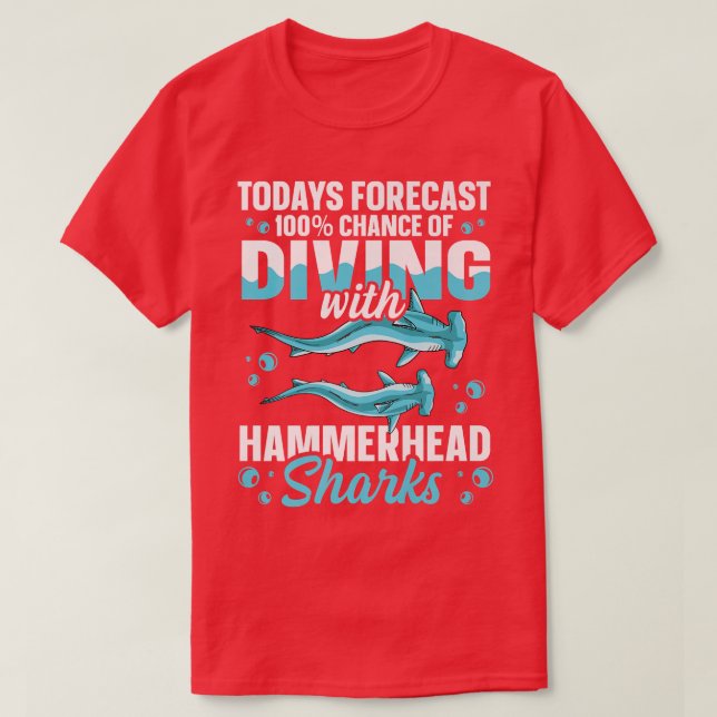 T-shirt Grand requin marteau design pour un sha marteau (Design devant)