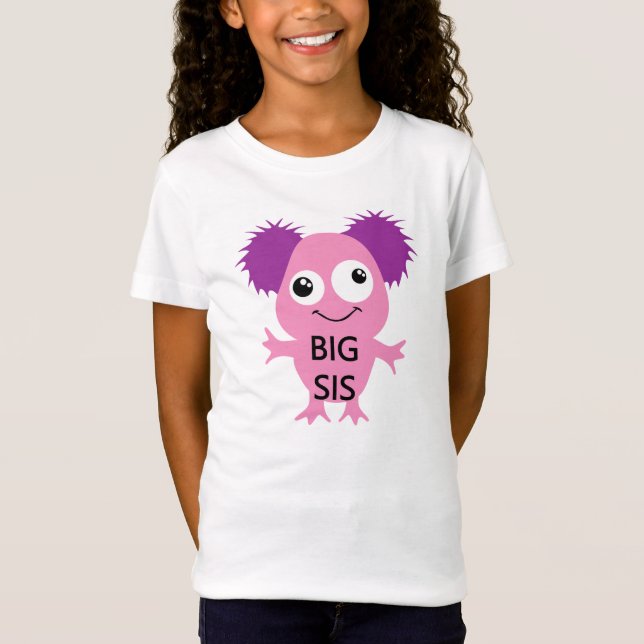 T-Shirt Grand Soeur Rose Monster (Devant)