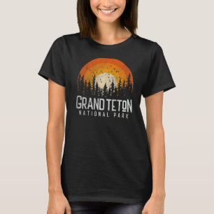 T-shirt Grand Teton National Park Retro Style Vintage anné