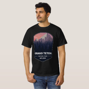 T-shirt Grand Teton National Park Wyoming USA Hiker Camper