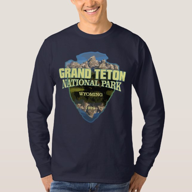 T-shirt Grand Teton NP (flèche) (Devant)