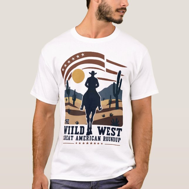 T-shirt grand tour d'horizon américain (Devant)