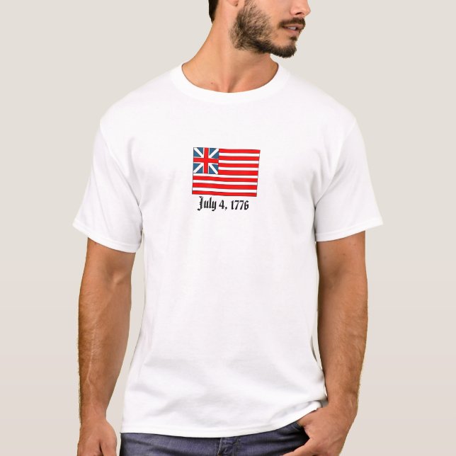 T-shirt Grand Union Flag, le 4 juillet 1776 (Devant)