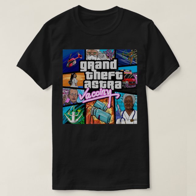 T-shirt grand vol astra vacciny (Design devant)