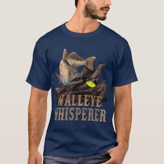 T-shirt Grand Walleye Avec Lure De Pêche Dessin Walleye