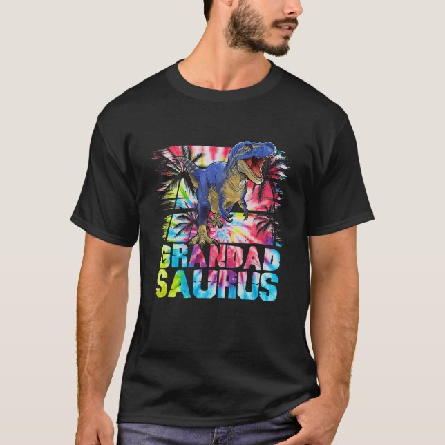 T-shirt Grandadsaurus T Rex Dinosaur Grandadsaurus Matchin (Devant)