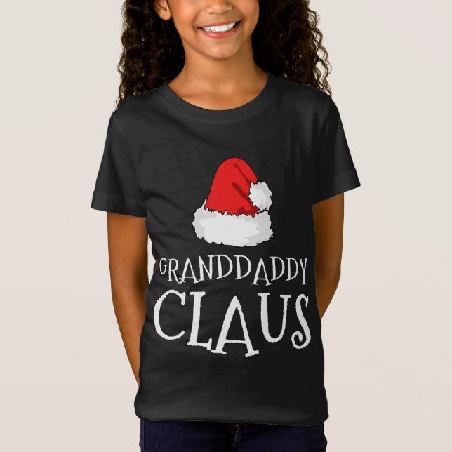 T-Shirt Granddaddy Claus Noël Casquette Famille Matchi (Devant)
