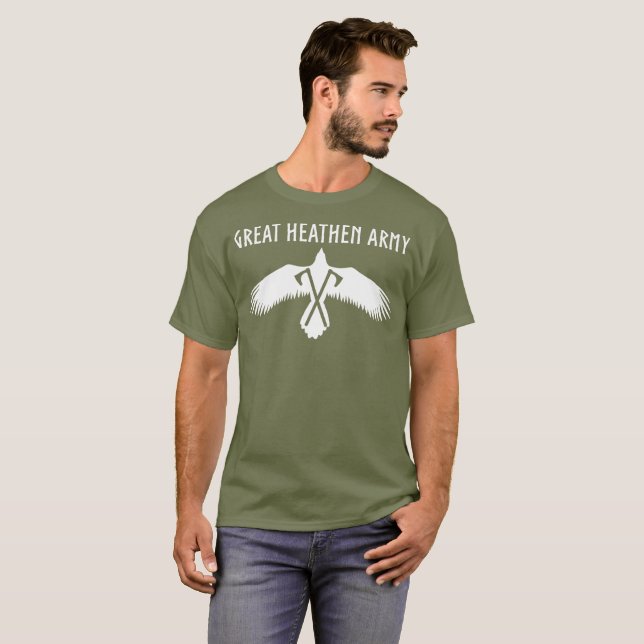 T-shirt Grande armée païenne | Raven (Devant entier)