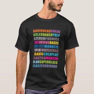 T-SHIRT GRANDE BANDE BRITPOP