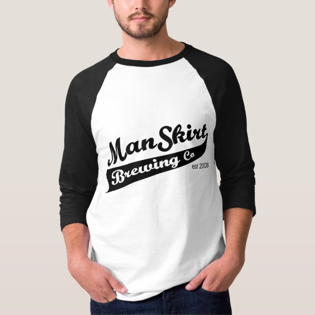 T-shirt Grande chemise de base-ball de bière (Devant)