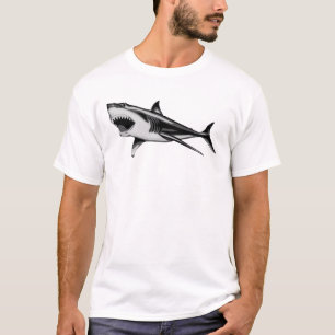T-shirt Grande chemise de requin blanc