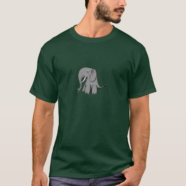 T-shirt Grande chemise d'éléphant de nez (Devant)